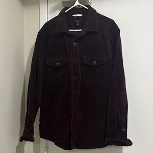 RW&CO. Men's Deep Burgundy Corduroy Jacket